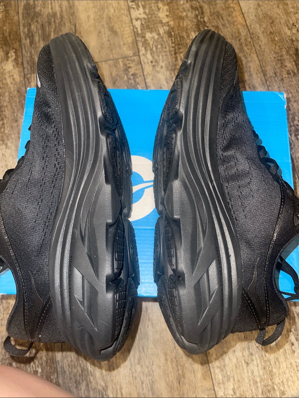 Hoka Black Cushioned Platform Running Shoes - Picture 4 of 6